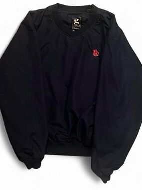 Gear For Sports Navy V-Neck Pullover Windbreaker with Red#UD Logo #FLYERS